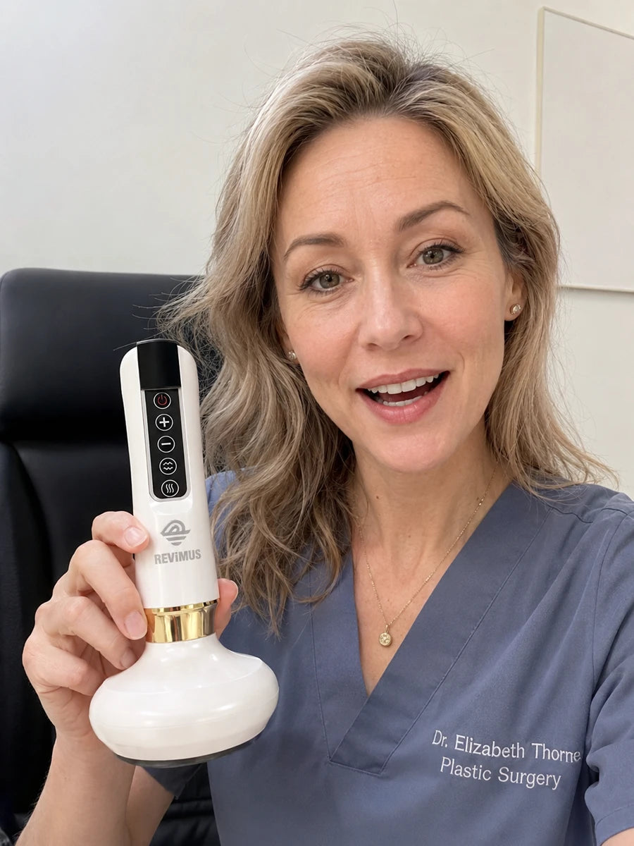 Plastic surgeon recommending Revimus body contouring device